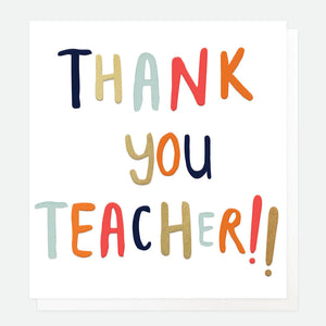 Caroline Gardner Thank you Teacher Card