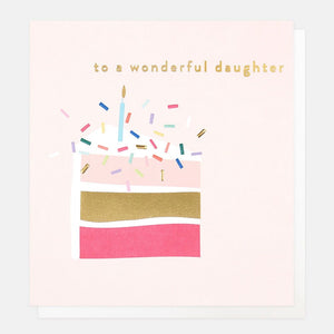 Caroline Gardner Cake For Daughter Birthday Card