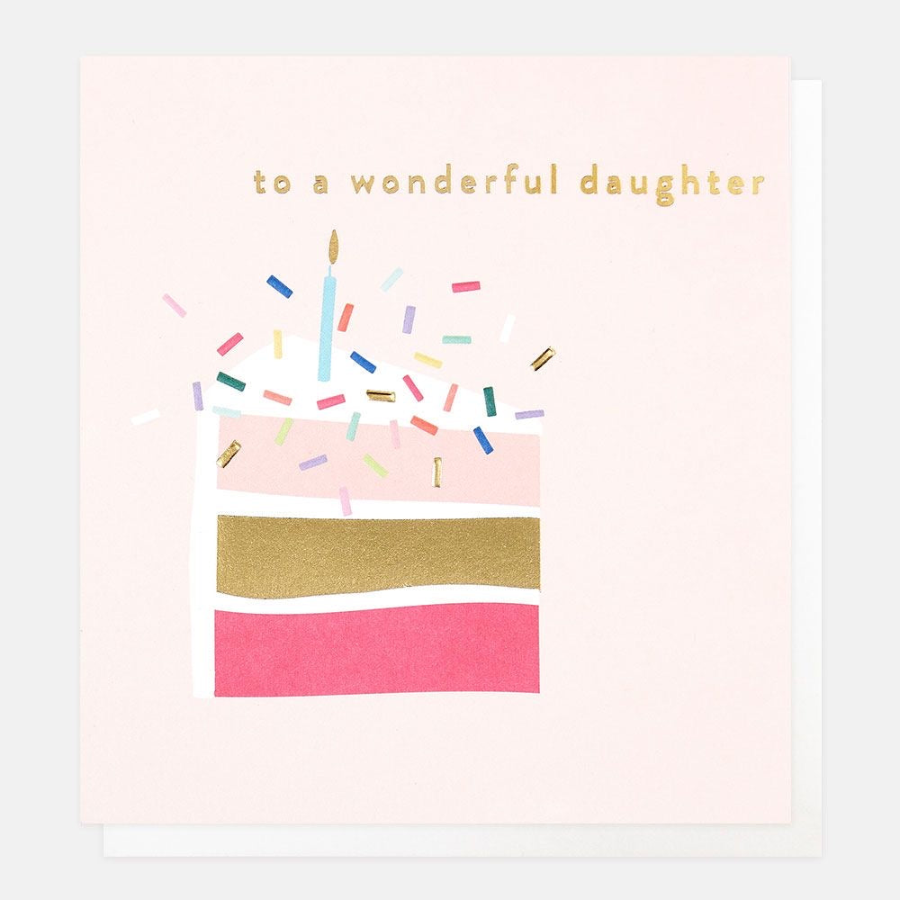 Caroline Gardner Cake For Daughter Birthday Card