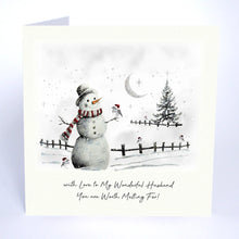 Load image into Gallery viewer, Five Dollar Shake Crystalline With Love to My Wonderful Husband You are Worth Melting For Christmas Card
