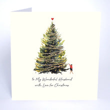 Load image into Gallery viewer, Five Dollar Shake Christmas Magic To My Wonderful Husband With Love for Christmas Card
