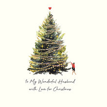 Load image into Gallery viewer, Five Dollar Shake Christmas Magic To My Wonderful Husband With Love for Christmas Card
