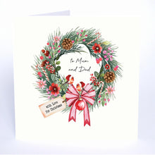 Load image into Gallery viewer, Five Dollar Shake Candy Cane To Mum and Dad Christmas Card
