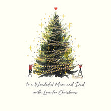 Load image into Gallery viewer, Five Dollar Shake Christmas Magic To a Wonderful Mum and Dad Christmas Card
