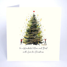 Load image into Gallery viewer, Five Dollar Shake Christmas Magic To a Wonderful Mum and Dad Christmas Card
