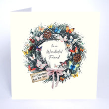 Load image into Gallery viewer, Five Dollar Shake Christmas Magic To a Wonderful Friend Christmas Card
