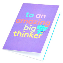 Load image into Gallery viewer, Amazing Big Thinker Fold Out Colour-In Greeting Card
