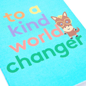 World Changer Fold Out Colour-In Greeting Card