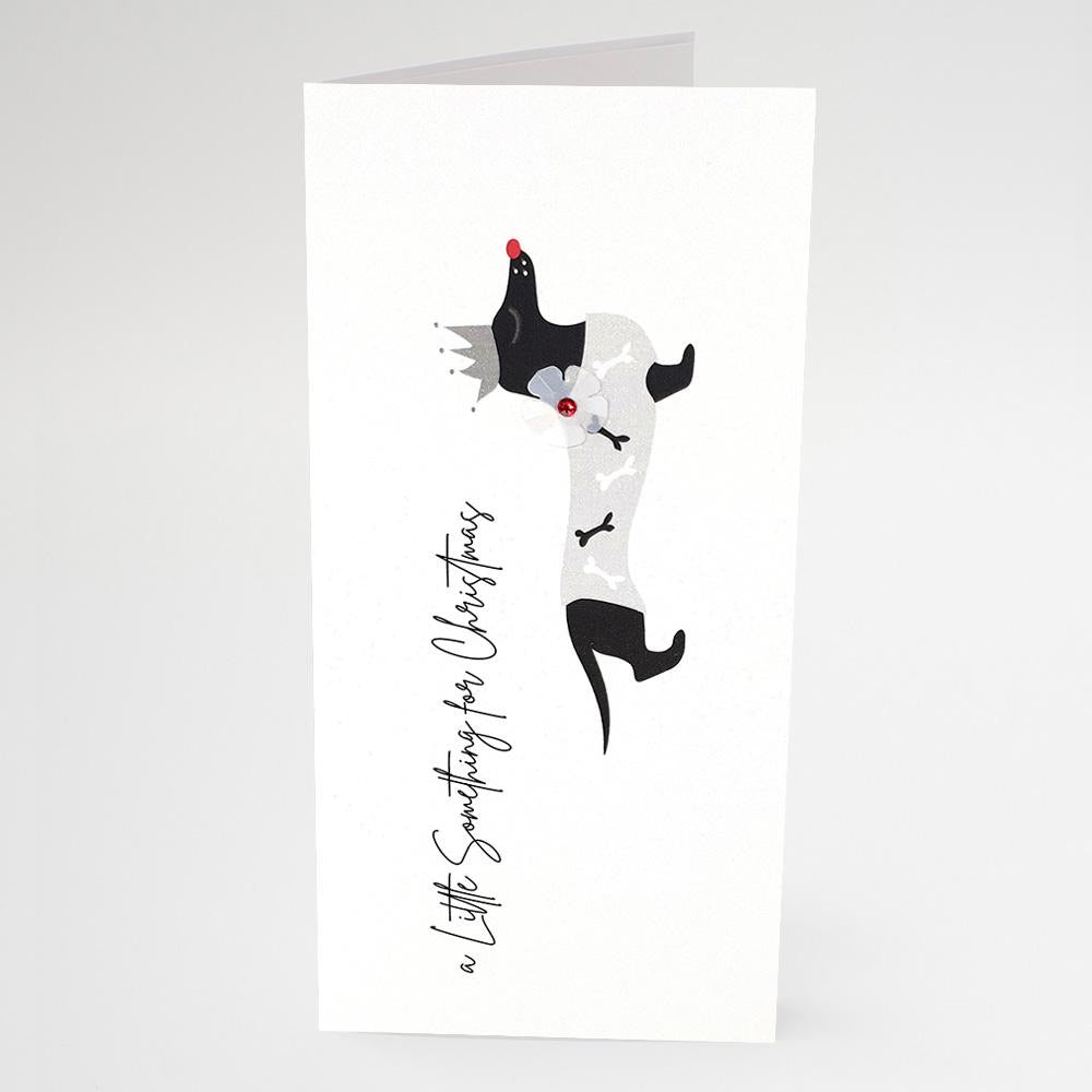 Five Dollar Shake ‘A Little Something for Christmas’ (Sausage Dog) Christmas Gift Card Wallet