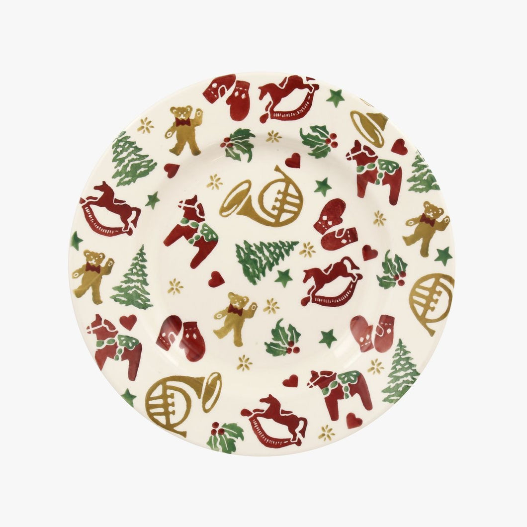 Emma Bridgewater Christmas Celebration Medium Dinner Plate, 8.5 Inch