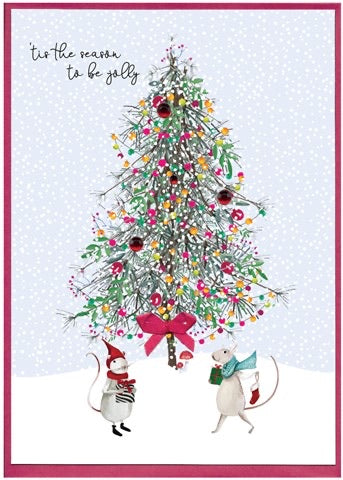 Cinnamon Aitch Cranberry Sauce 'Tis The Season Christmas Tree Card