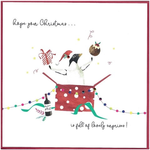 Large Cranberry Sauce Full Of Lovely Surprises Christmas Card