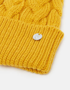 Joules Elena Cable Knit Hat / Antique Gold