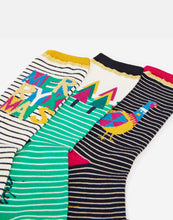 Load image into Gallery viewer, Joules Xmas 3 Pack Eco Vera Socks / Size 4-8
