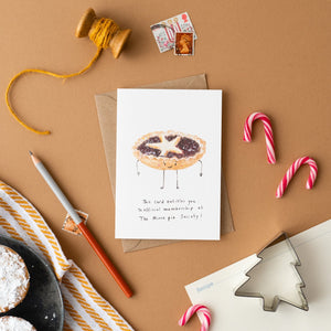 Western Sketch Mince Pie Society Christmas Card