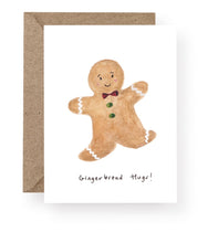Load image into Gallery viewer, Western Sketch Gingerbread Hugs Card
