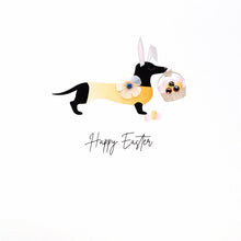 Load image into Gallery viewer, Five Dollar Shake Happy Easter (Sausage Dog) Card
