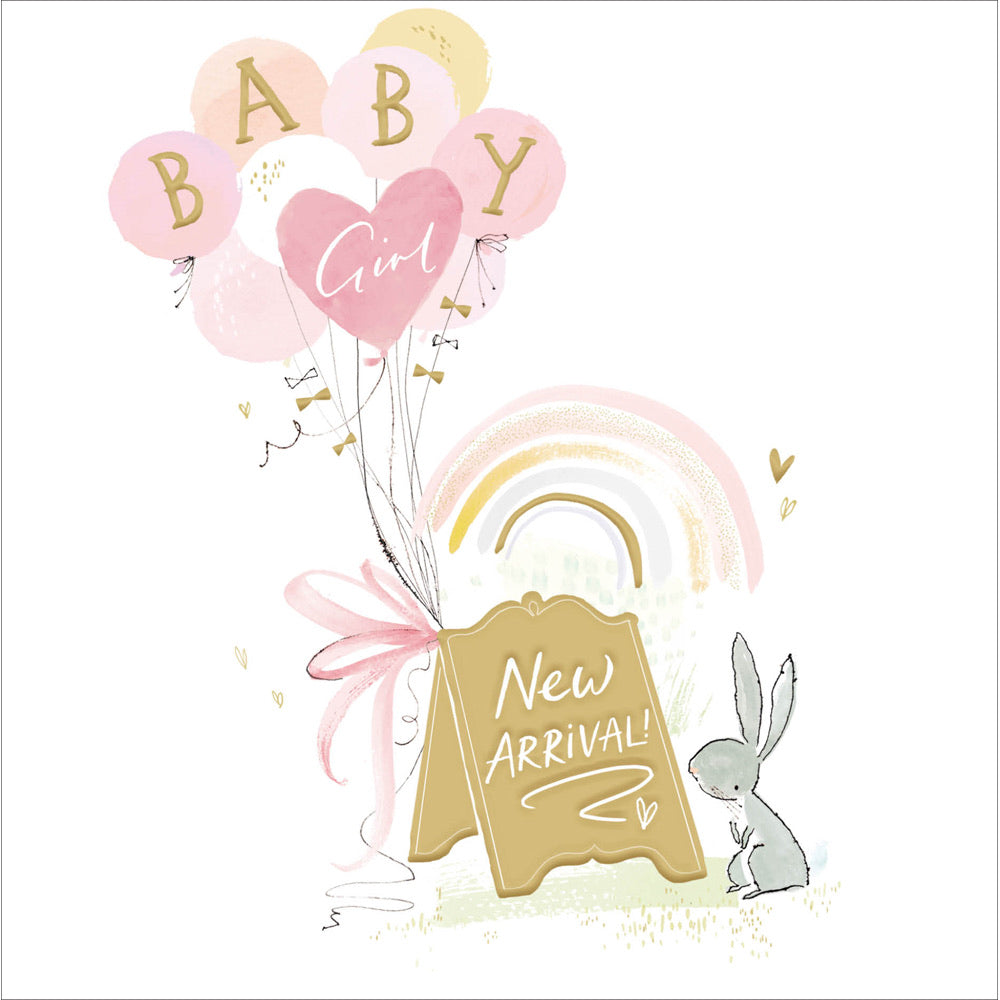Quill & Ink Little Baby Girl Card