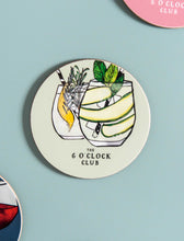 Load image into Gallery viewer, Katie Cardew 6 O&#39;Clock Club G&amp;T Coaster
