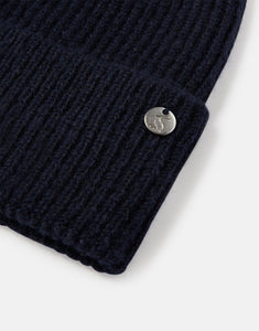 Joules Shinebright French Navy Ribbed Hat