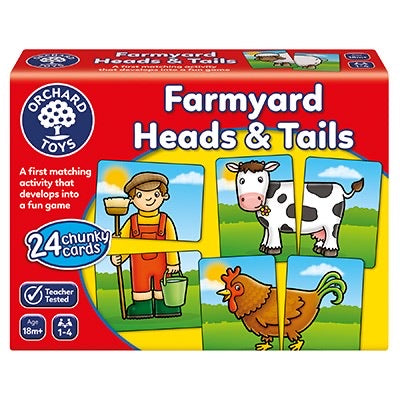 Orchard Toys Farmyard Heads and Tails Game