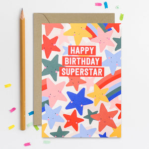 Mifkins Superstar Birthday Card