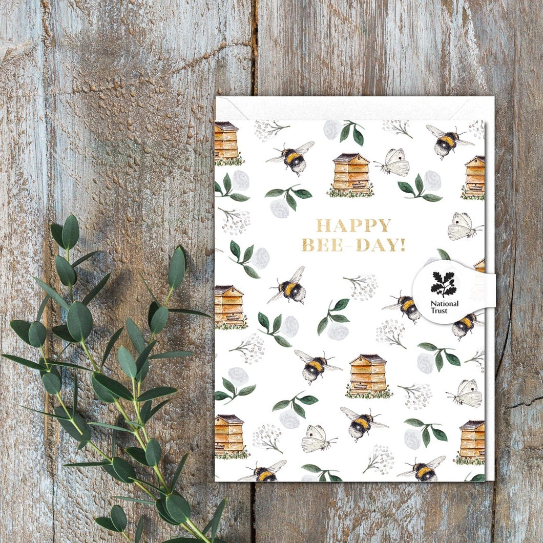 Toasted Crumpet Happy Bee-Day! (Bees and Bee Hives) Mini Card