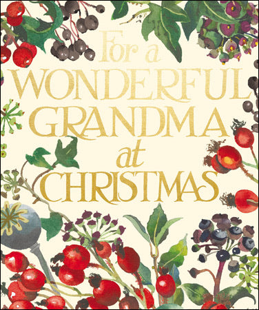 Emma Bridgewater Wonderful Grandma Christmas Card