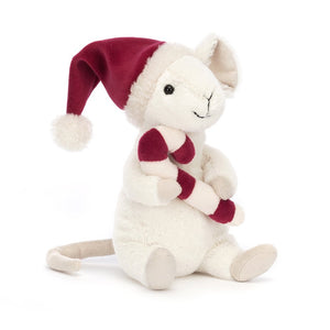 Jellycat Merry Mouse Candy Cane Soft Toy