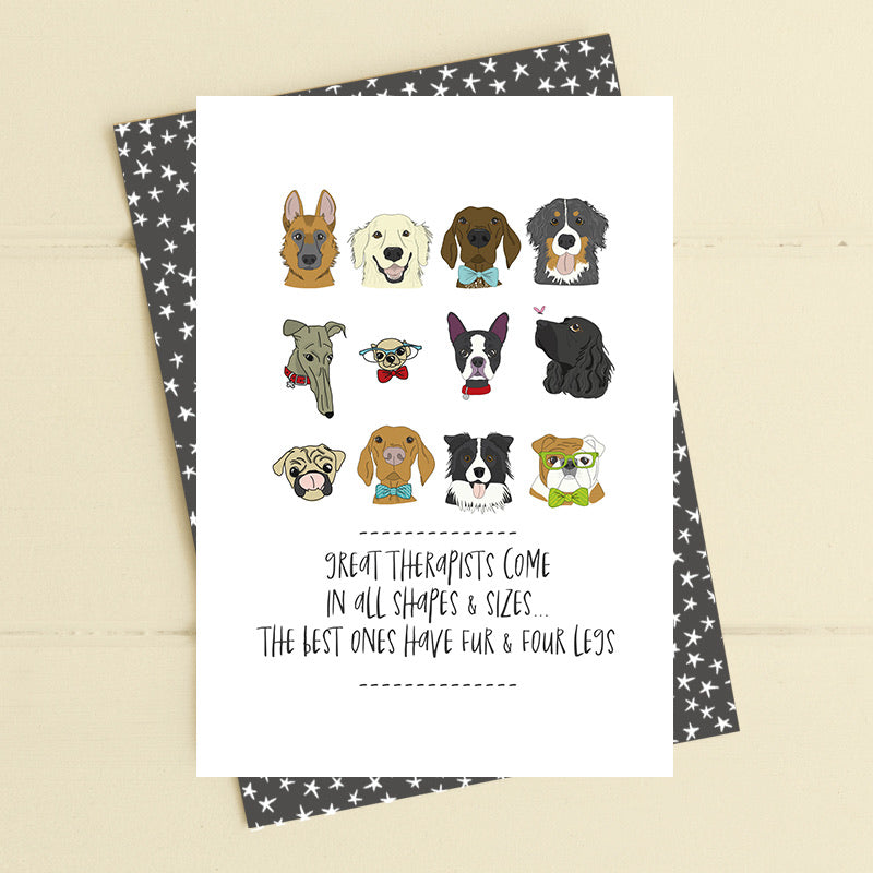 Dandelion Therapists - Fur And Four Legs Card