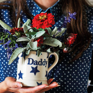 Emma Bridgewater Blue Star 'Daddy' 1/2 Pint Mug