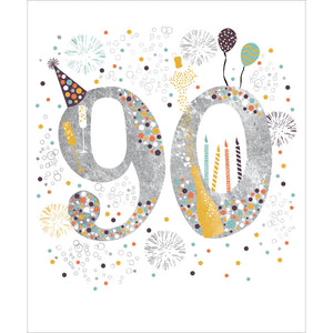 Age 90 Today Birthday Card