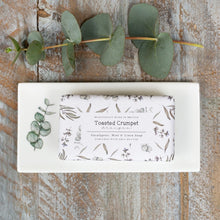 Load image into Gallery viewer, Toasted Crumpet Eucalyptus Fine Bone China Rectangular Soap Dish
