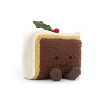 Load image into Gallery viewer, Jellycat Amuseable Slice Of Christmas Cake Soft Toy
