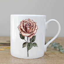 Load image into Gallery viewer, Toasted Crumpet Rose Fine Bone China Mug in a Gift Box
