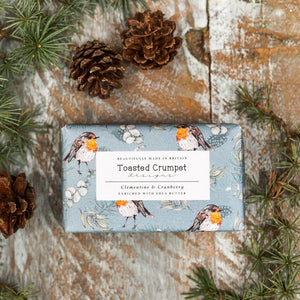 Toasted Crumpet Clementine & Cranberry (Robin & Eucalyptus Blue) 190g Soap Bar