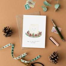 Load image into Gallery viewer, Western Sketch Bright Christmas Candle Card

