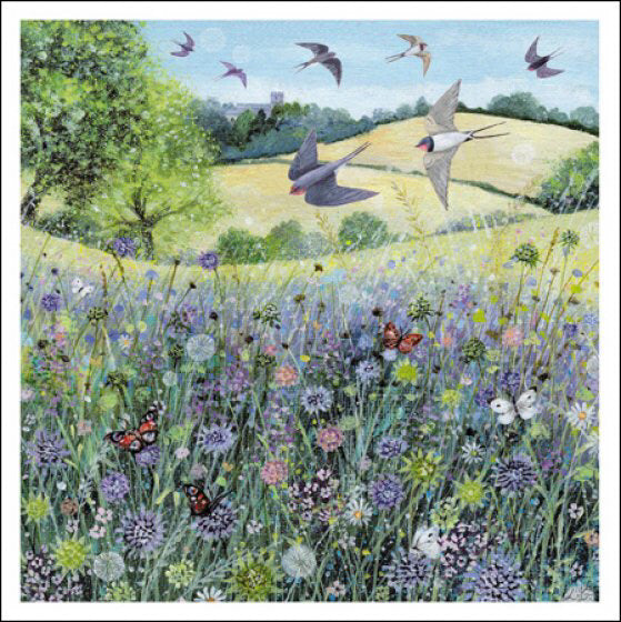 Lucy Grossmith Butterflies and Wildflowers Card