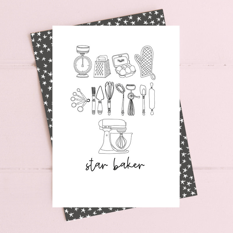 Dandelion Designs Star Baker Card