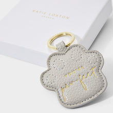 Load image into Gallery viewer, Beautifully Boxed Sentiment Keyring | You&#39;re Paw-fect | Grey
