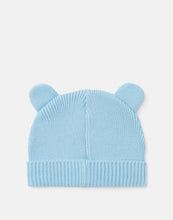 Load image into Gallery viewer, Cub Organically Grown Cotton Character Rib Hat / Haze Blue Age 12 - 24 Months
