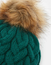 Load image into Gallery viewer, Joules Elena Cable Knit Hat / Teal
