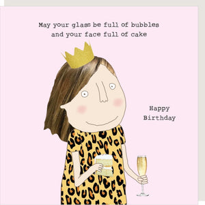 Rosie Made A Thing Bubbles & Cake Card