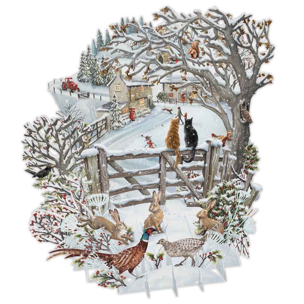 Paper D’Art Let It Snow, 3D Pop Up Christmas Card