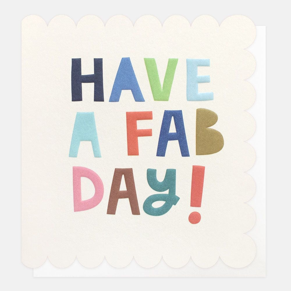 Caroline Gardner Scallop Fab Day Birthday Card