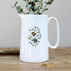 Toasted Crumpet Wildflower Meadows Bee Pint Jug In A Gift Box