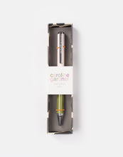 Load image into Gallery viewer, Caroline Gardner Pale Pink/Khaki Colourblock Boxed Pen
