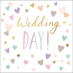 Woodmansterne Wedding Day Card 'Pink' Confetti Shower Card