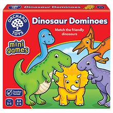 Load image into Gallery viewer, Orchard Toys Dinosaur Dominoes Mini Game
