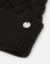 Load image into Gallery viewer, Joules Elena Cable Knit Hat / Black
